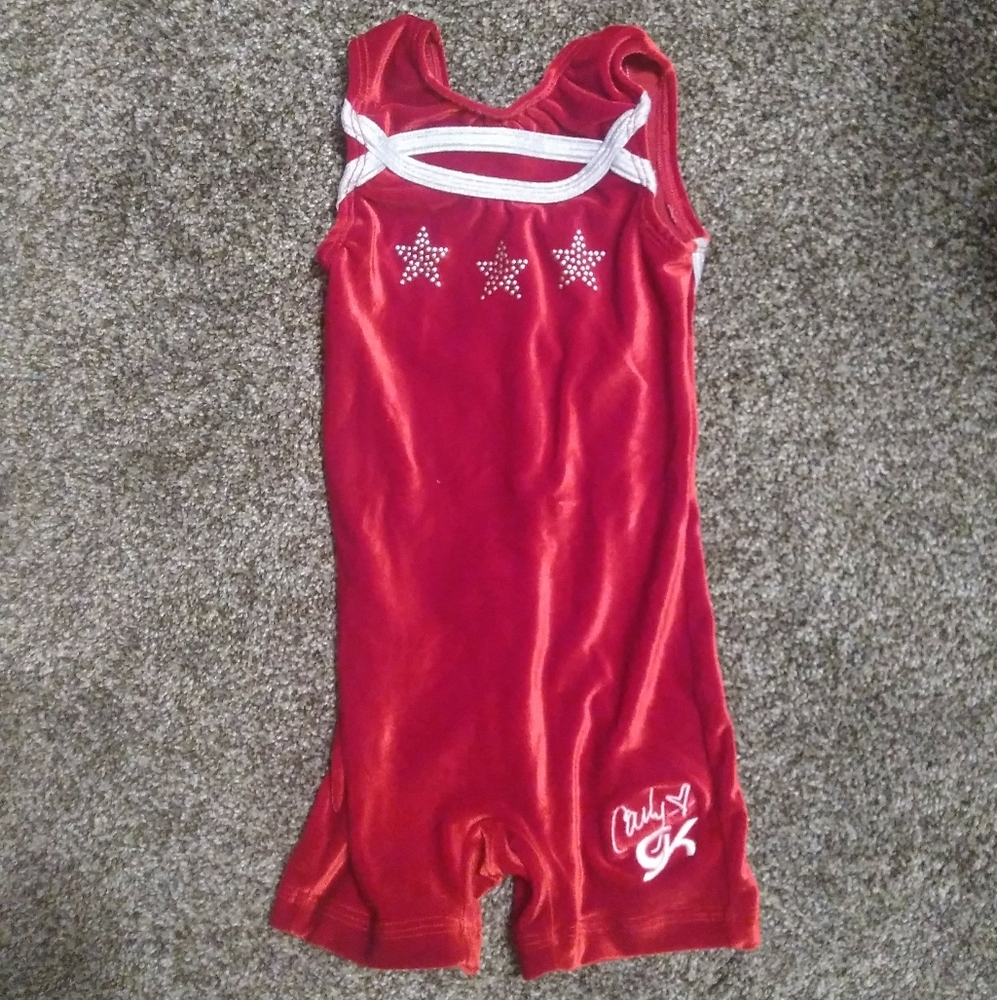 Red leotard, girls 5/6